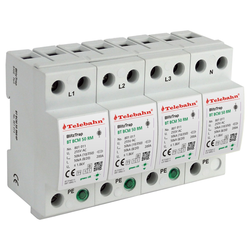 Ac Surge Protector - Surge Protection T1 255V AC 50kA