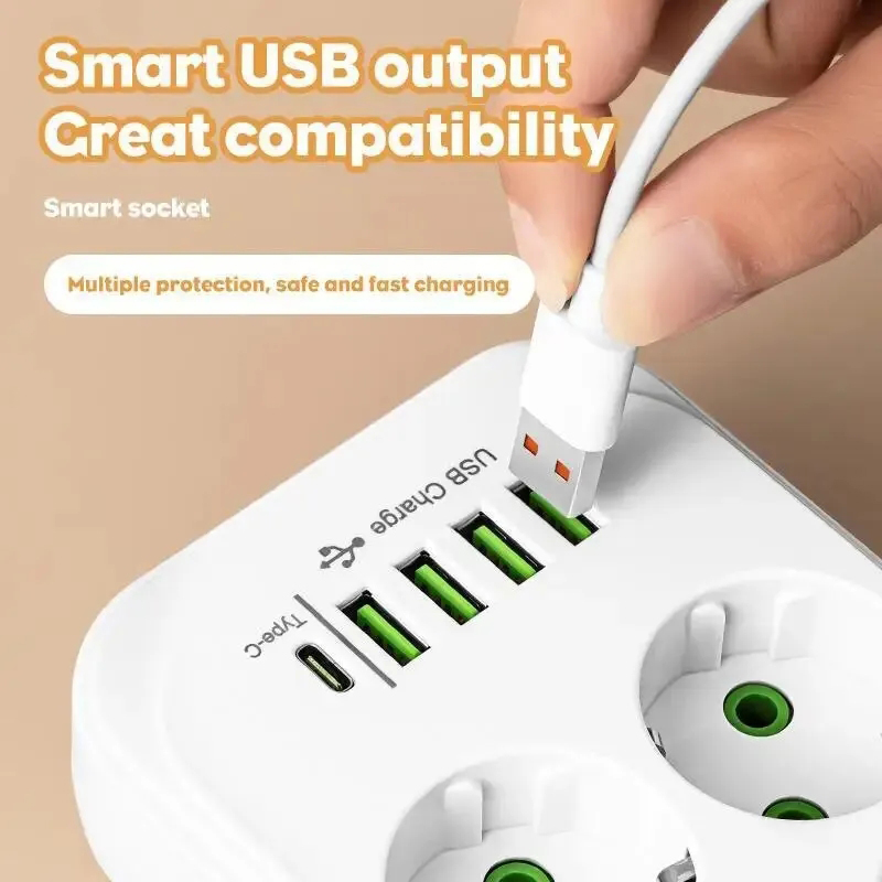 2M Electrical Socket EU Plug6  - đánh giá và giá Ac Surge Protector