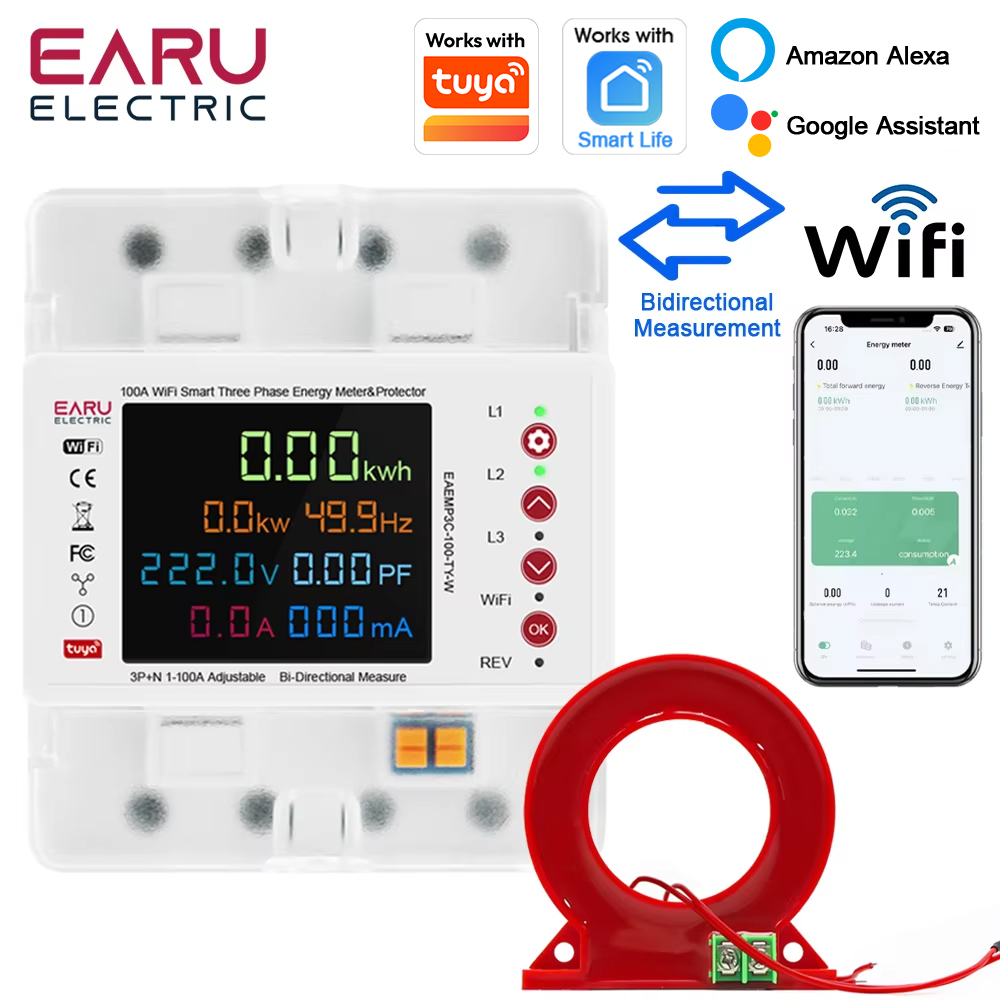 EARU Three Phase Tuya WiFi Sma - đánh giá và giá Ac Surge Protector