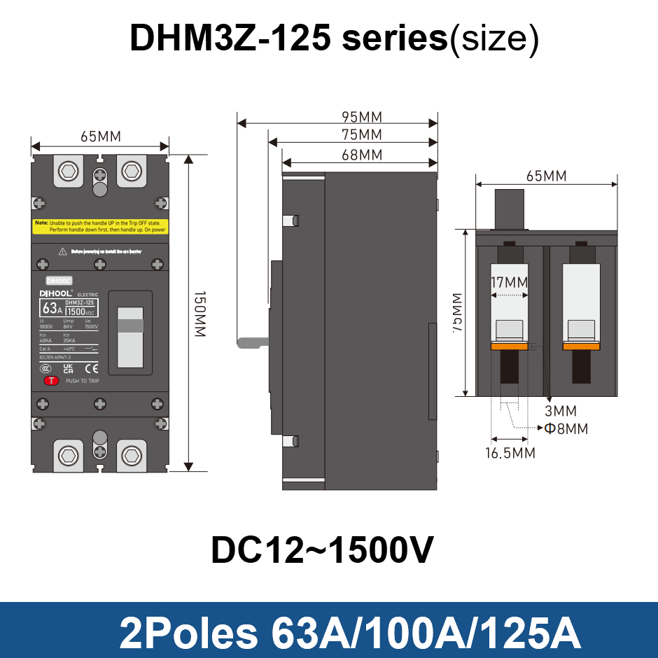 DC MCCB Molded Case Circuit Br - đánh giá và giá Ac Surge Protector