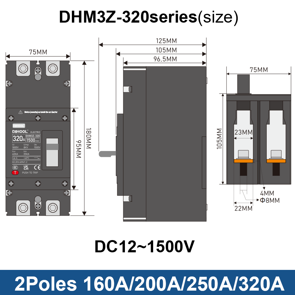 DC MCCB Molded Case Circuit Br - đánh giá và giá Ac Surge Protector