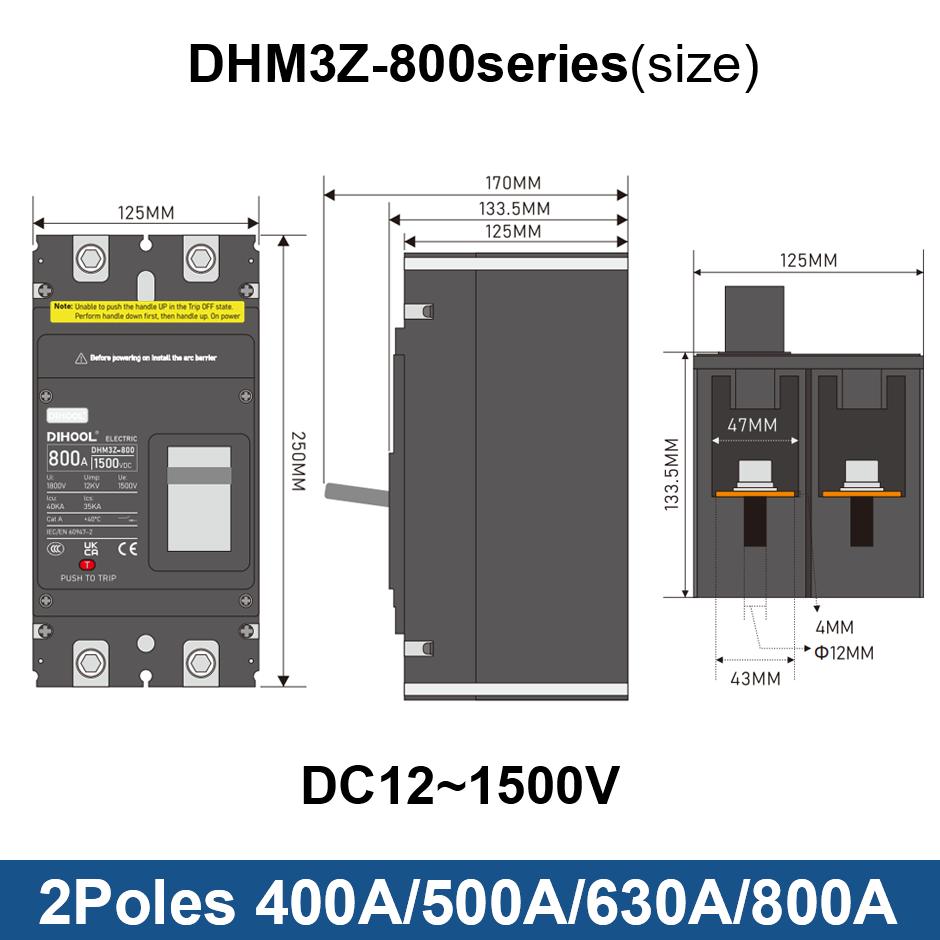 DC MCCB Molded Case Circuit Br - đánh giá và giá Ac Surge Protector