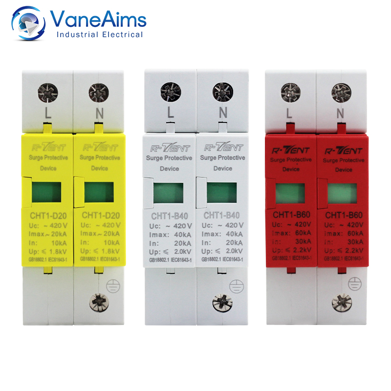 AC SPD 2P Nhà Tăng Bảo Vệ Thiế - đánh giá và giá Ac Surge Protector